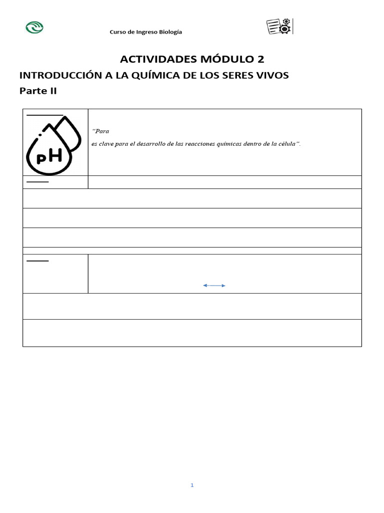 Actividades Modulo 2 Bioquimica Parte 2 | PDF