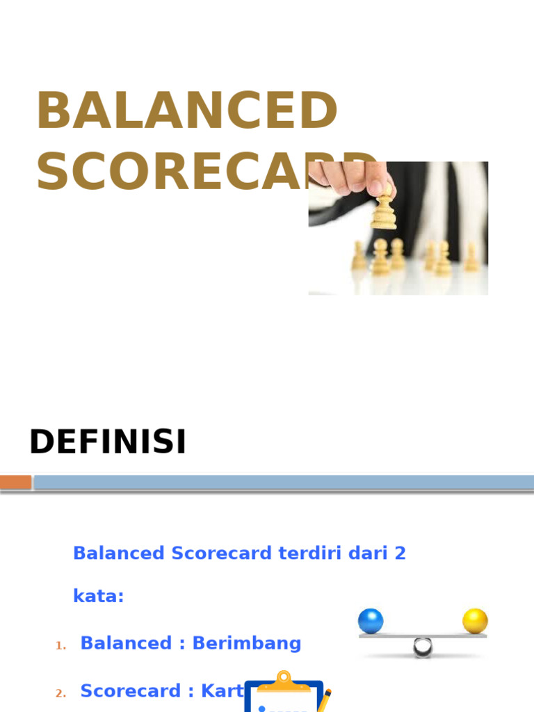 Pengertian dan Konsep Balanced Scorecard | PDF