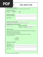Mail Order Formu | PDF