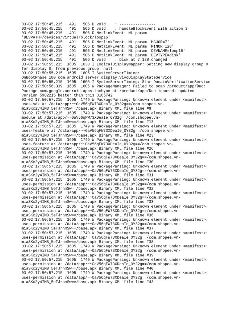 Shopee APK Package Parsing Errors | PDF | Computing Platforms ...