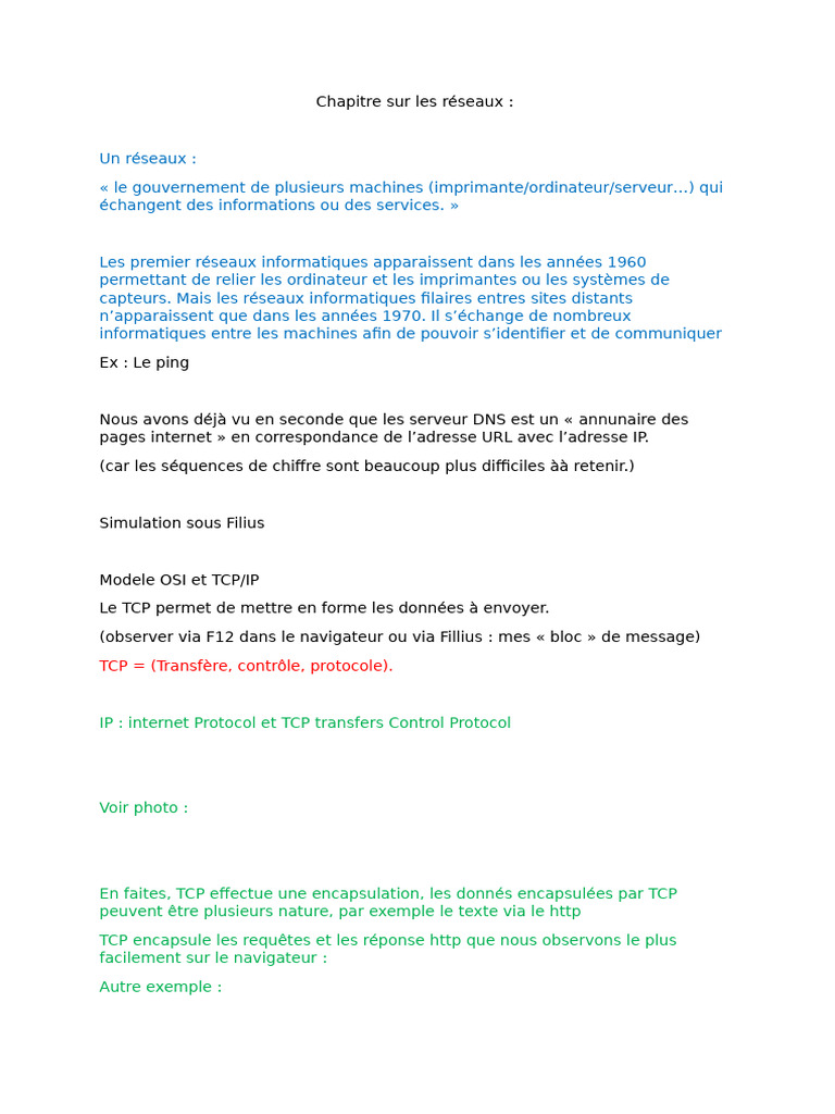 Protocoles TCP/IP et Modèles Réseaux | PDF | Suite des protocoles ...
