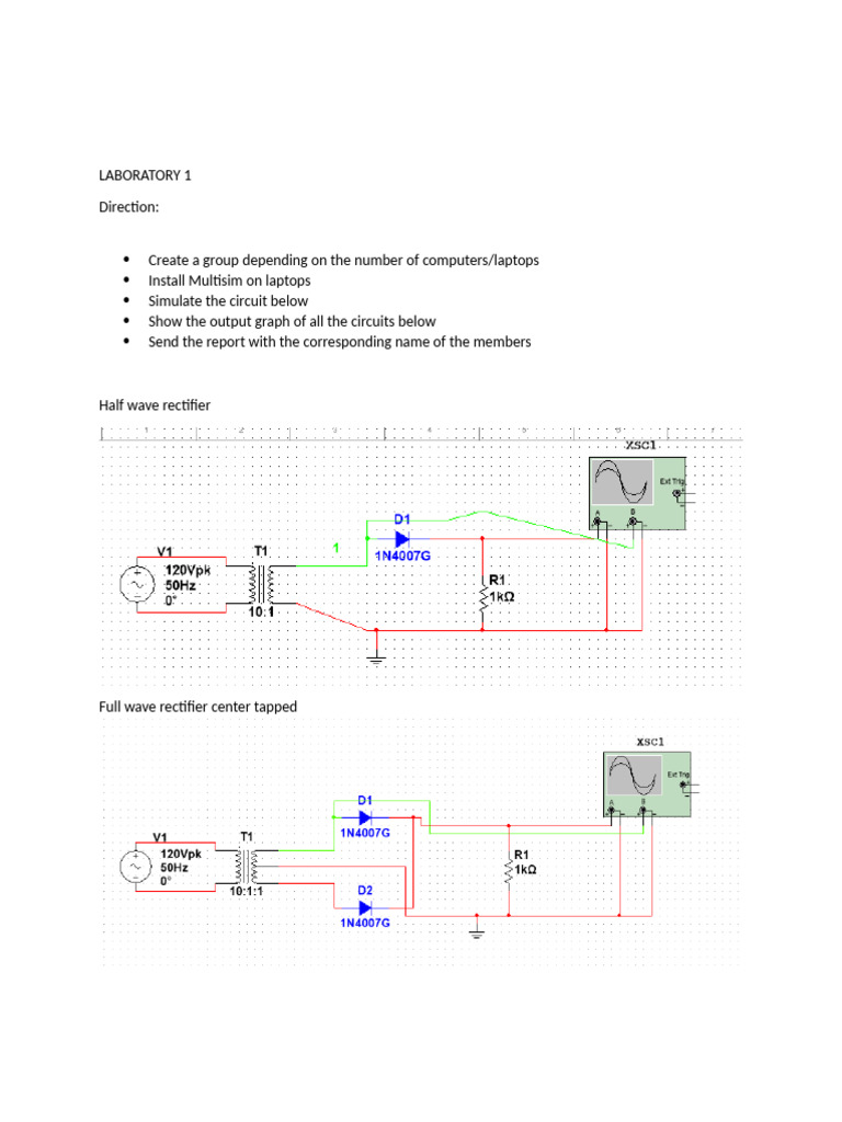 Circuit Simulation Lab Report Guide | PDF