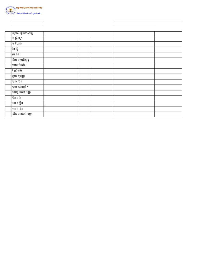 Attendance Final Test Entry Pre Intermediate | PDF
