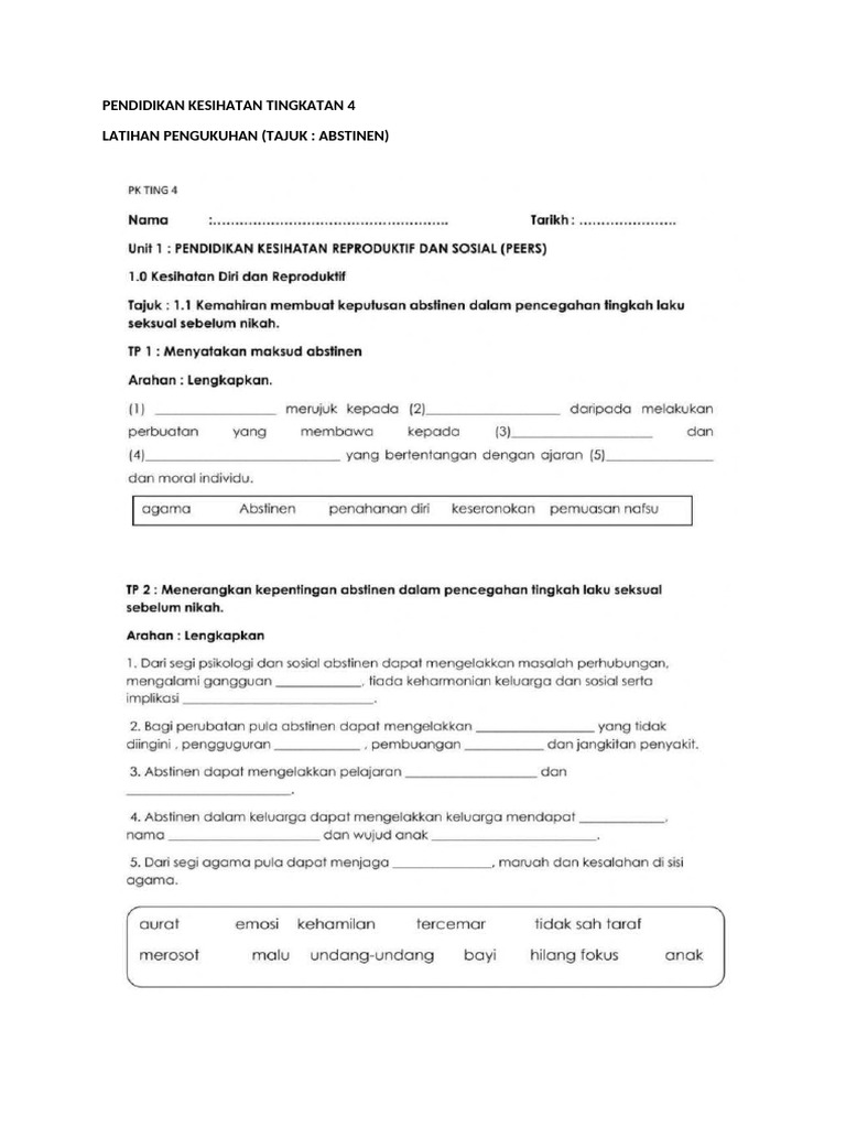 Ops Bestari Form 4 | PDF