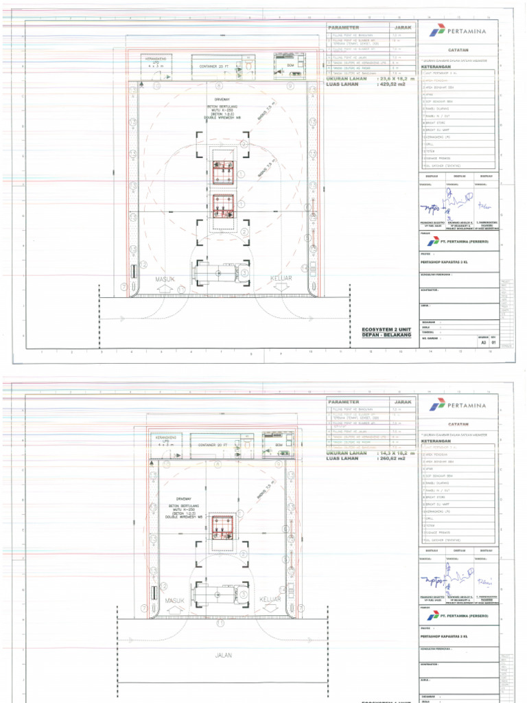 Design Pertashop Double Modular | PDF