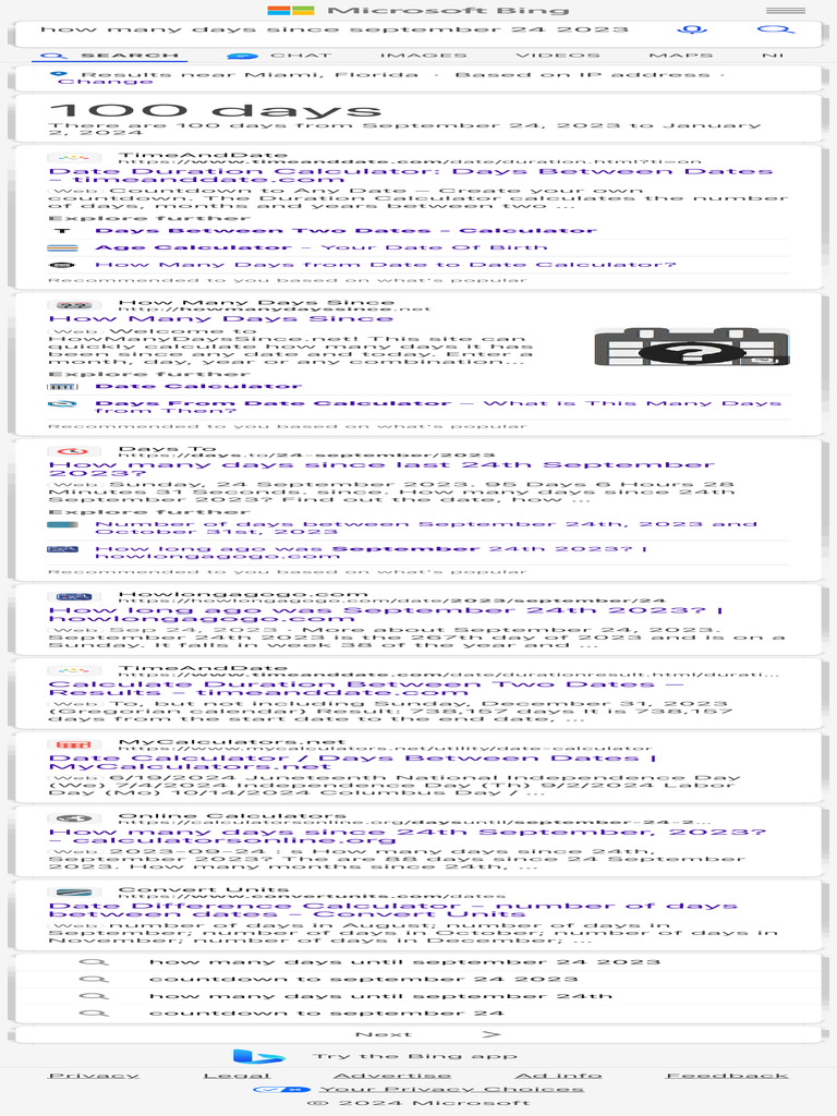 How Many Days Since September 24 2023 - Search | PDF | Microsoft | Software
