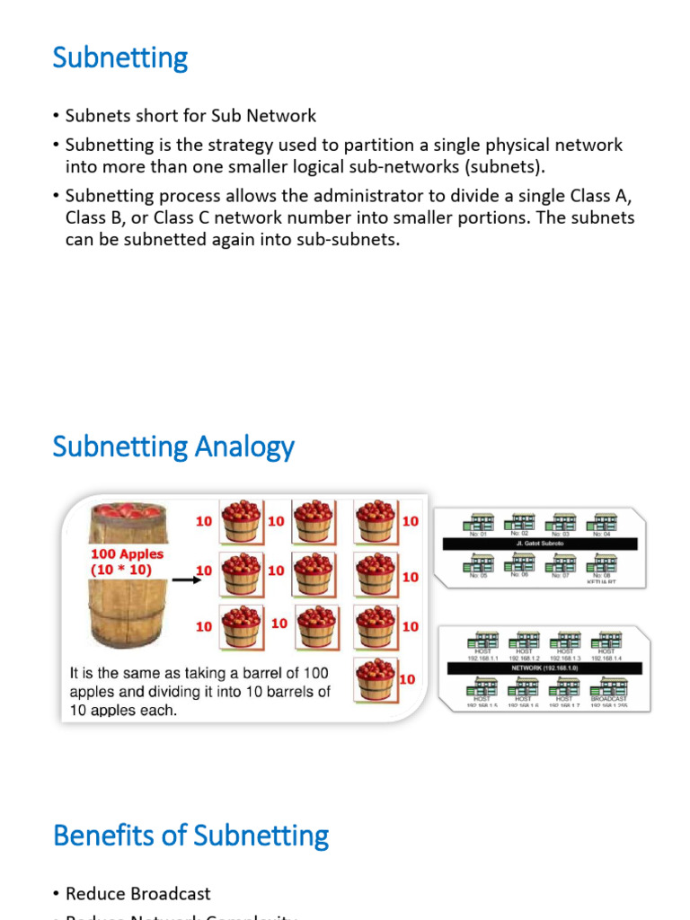 Subnetting Strategies for /29 Networks | PDF | Network Architecture ...