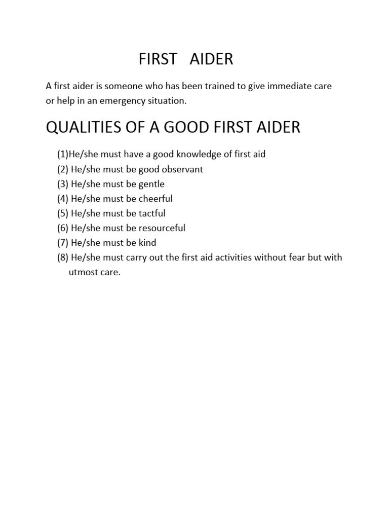 6126 - First Aider | PDF