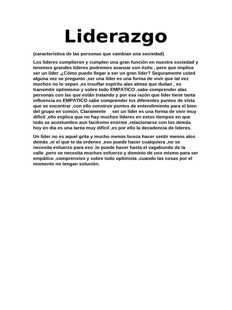 Claves para ser un gran líder empático | PDF