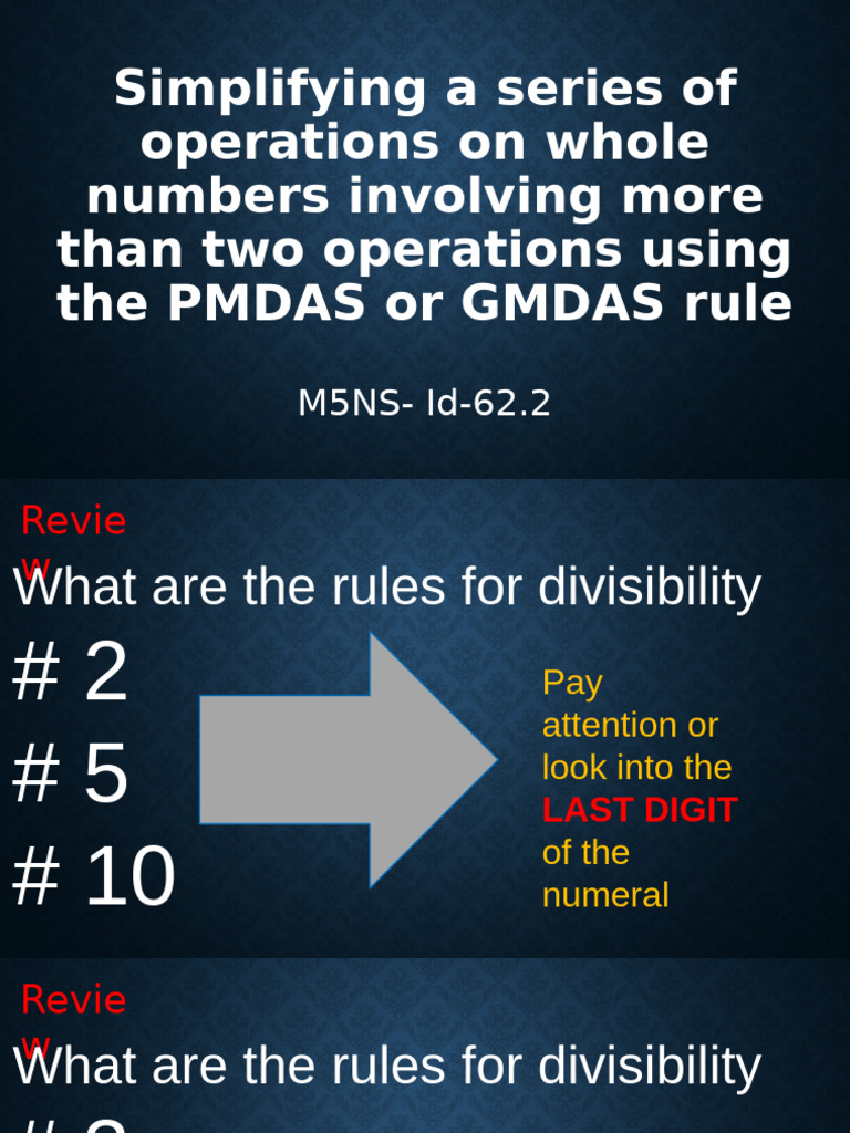 Mastering PEMDAS for Whole Numbers | PDF | Mathematics | Arithmetic