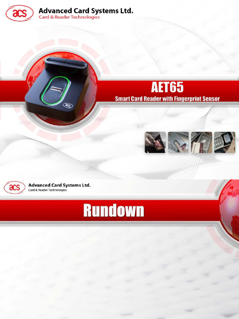 AET65 Smart Card Reader Overview | PDF | Smart Card | Biometrics