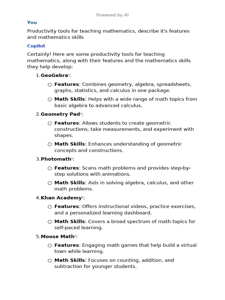 Top Math Teaching Tools & Features | PDF | Mathematics | Geometry