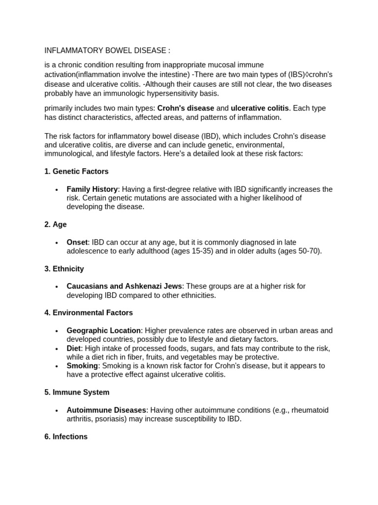 Inflammatory Bowel Disease | PDF | Inflammatory Bowel Disease ...