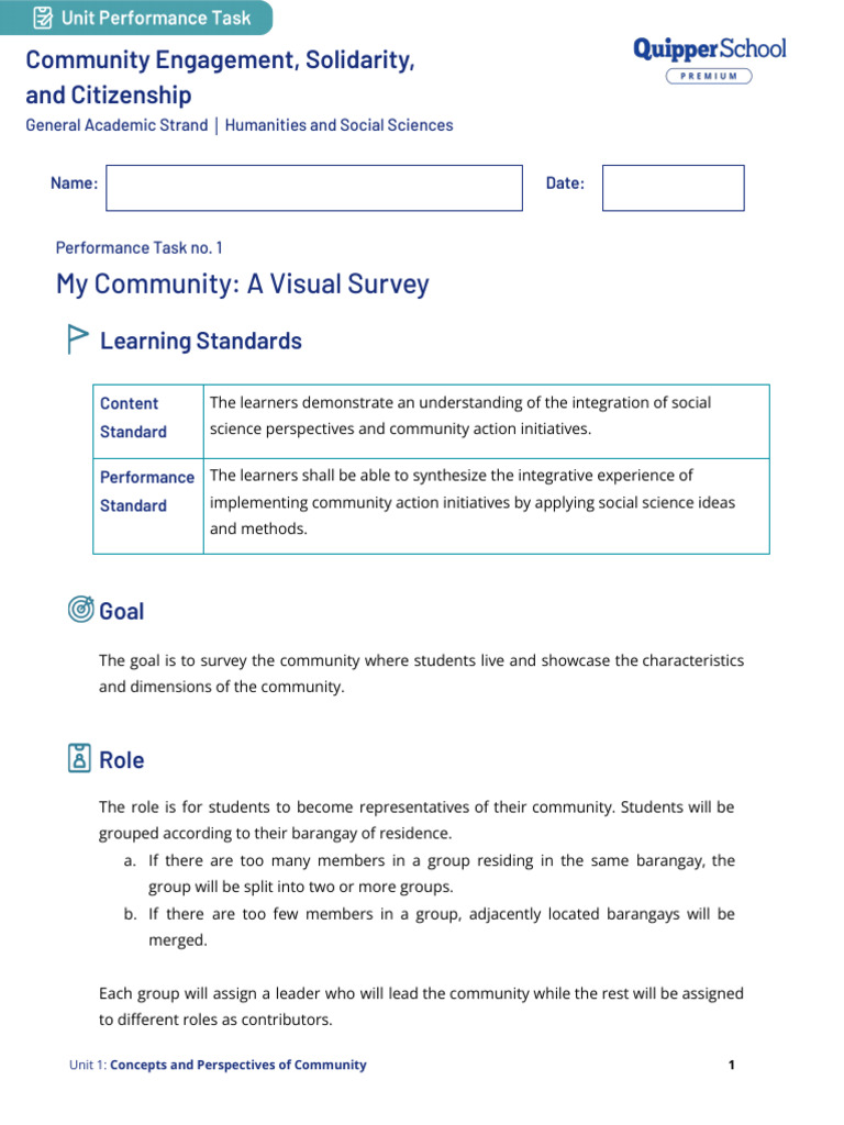 Community Survey Presentation Guide | PDF | Behavior Modification ...