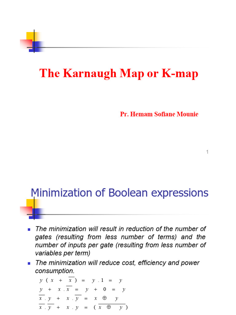 Simplifying Boolean Expressions with K-Maps | PDF | Theoretical ...