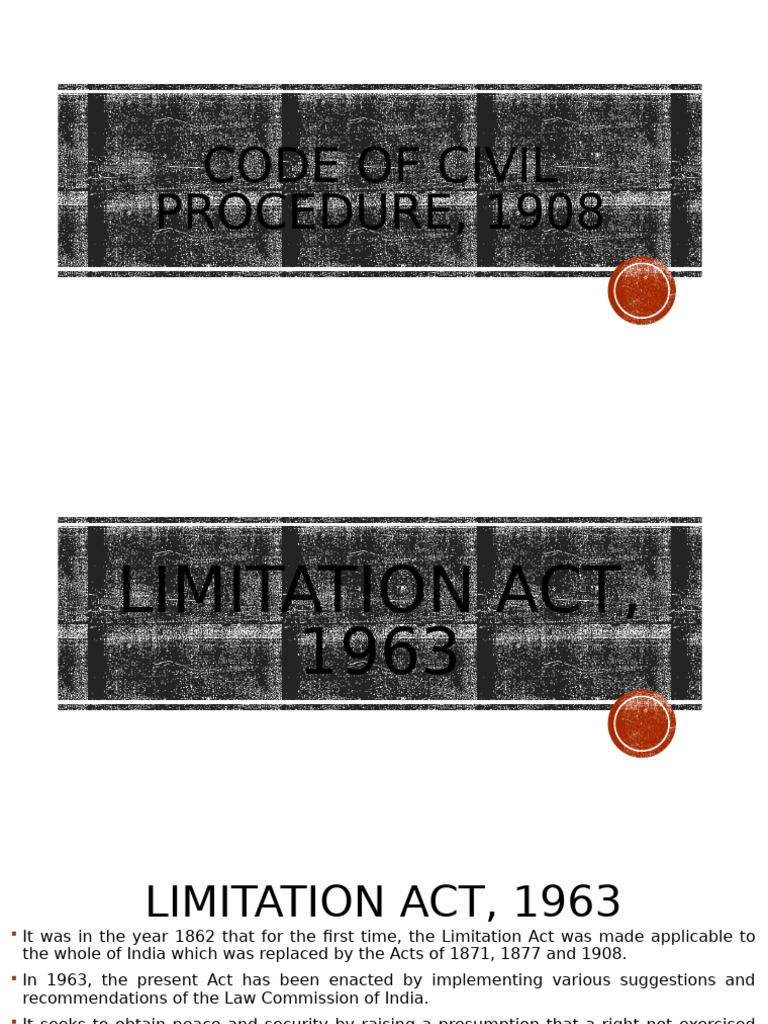 Overview of the Limitation Act, 1963 | PDF | Lawsuit | Legal Remedy
