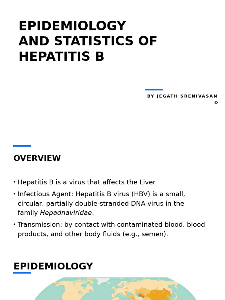 Epidemiology Hepatitis B JD | PDF | Hepatitis B | Hepatitis