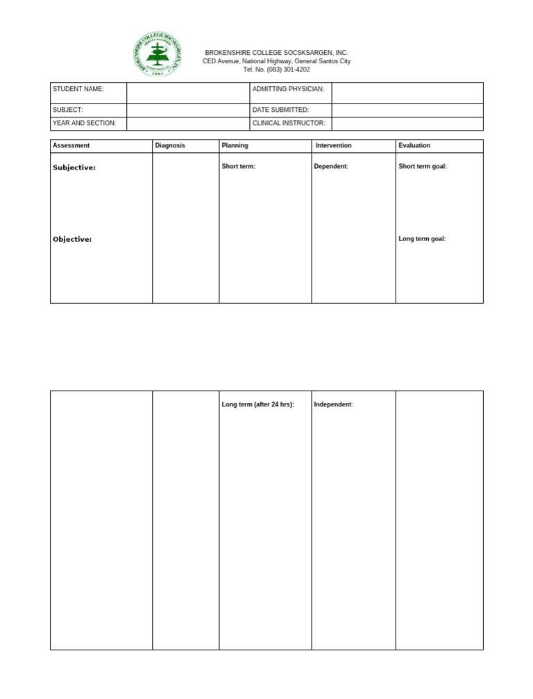 NCP Format | PDF