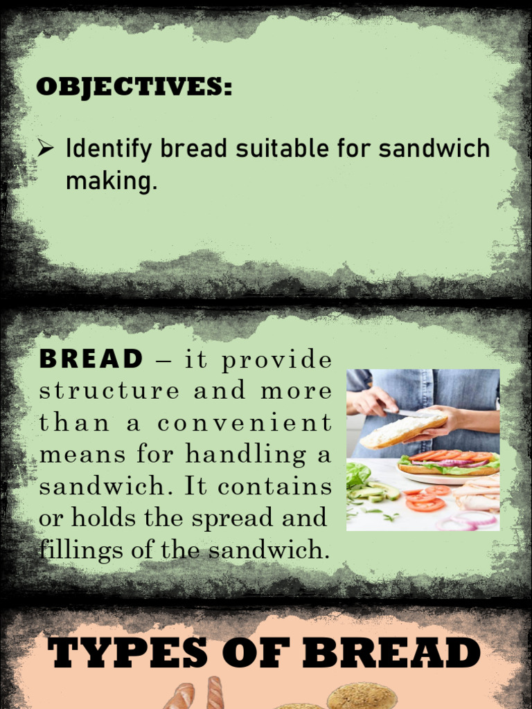 Types of Bread for Sandwiches | PDF | Breads | Sandwich
