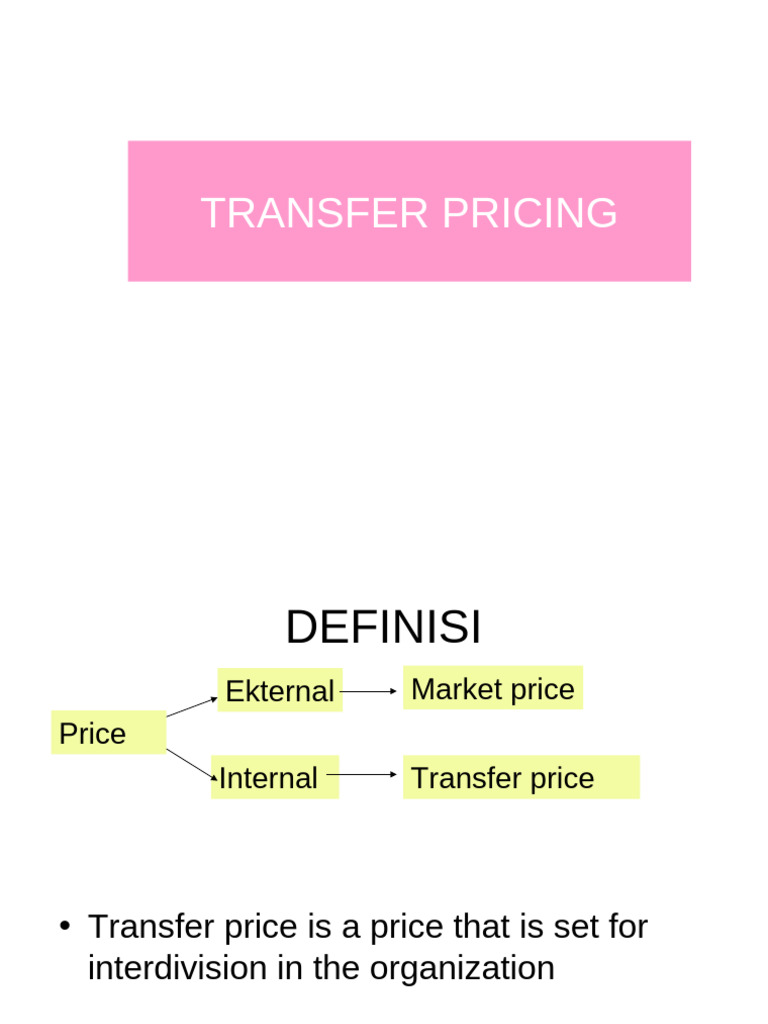 Understanding Transfer Pricing Methods | PDF | Profit (Economics) | Prices