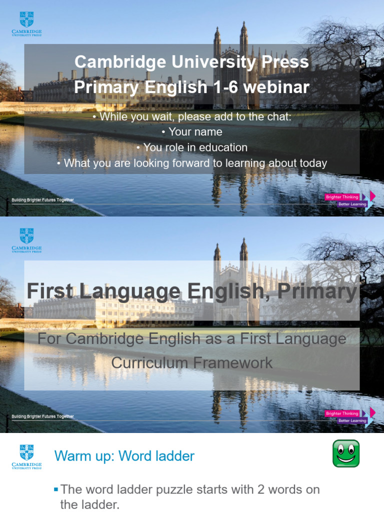 Cambridge Primary English Framework | PDF | English As A Second Or ...