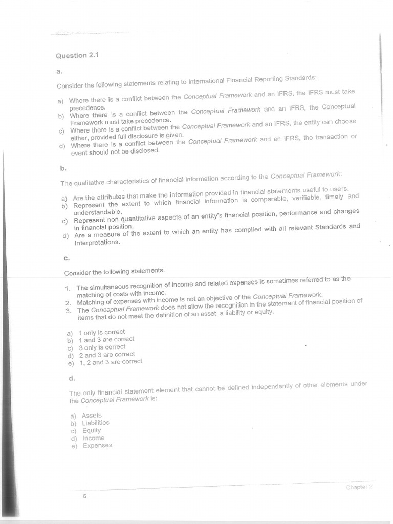 Questions On Chapter 2 of GAAP Graded Questions 202425 | PDF