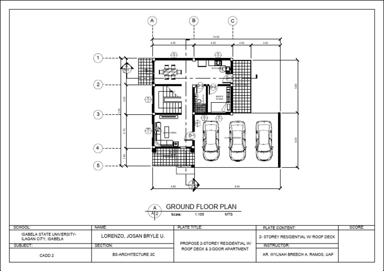Proposed 2-Storey Residential Plan | PDF | Buildings And Structures ...