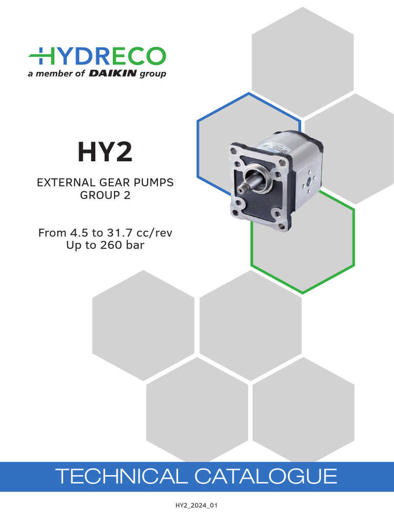 Hydreco HY2 Series Gear Pumps Catalog | PDF | Pump | Gear
