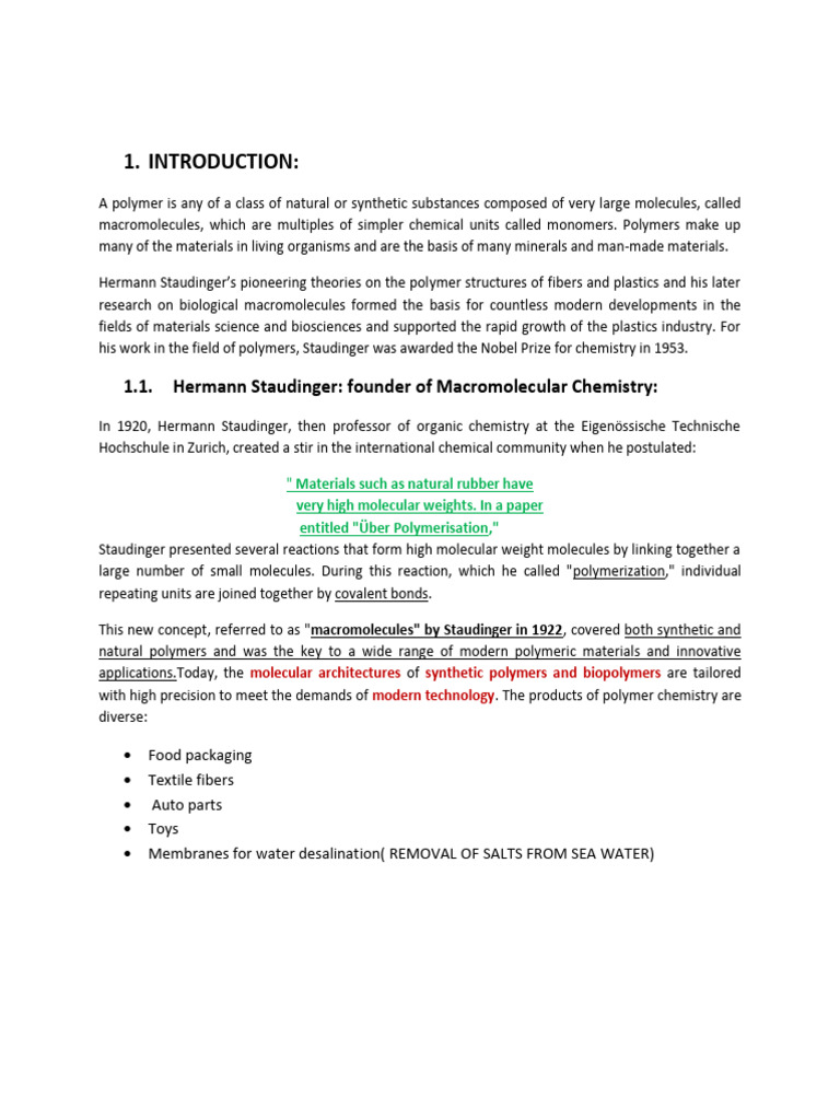 Polymer | PDF | Polymers | Macromolecules