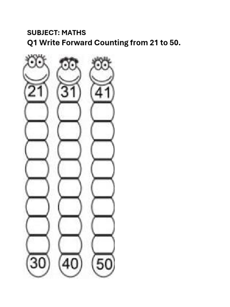 Maths Practice: Counting & Operations | PDF