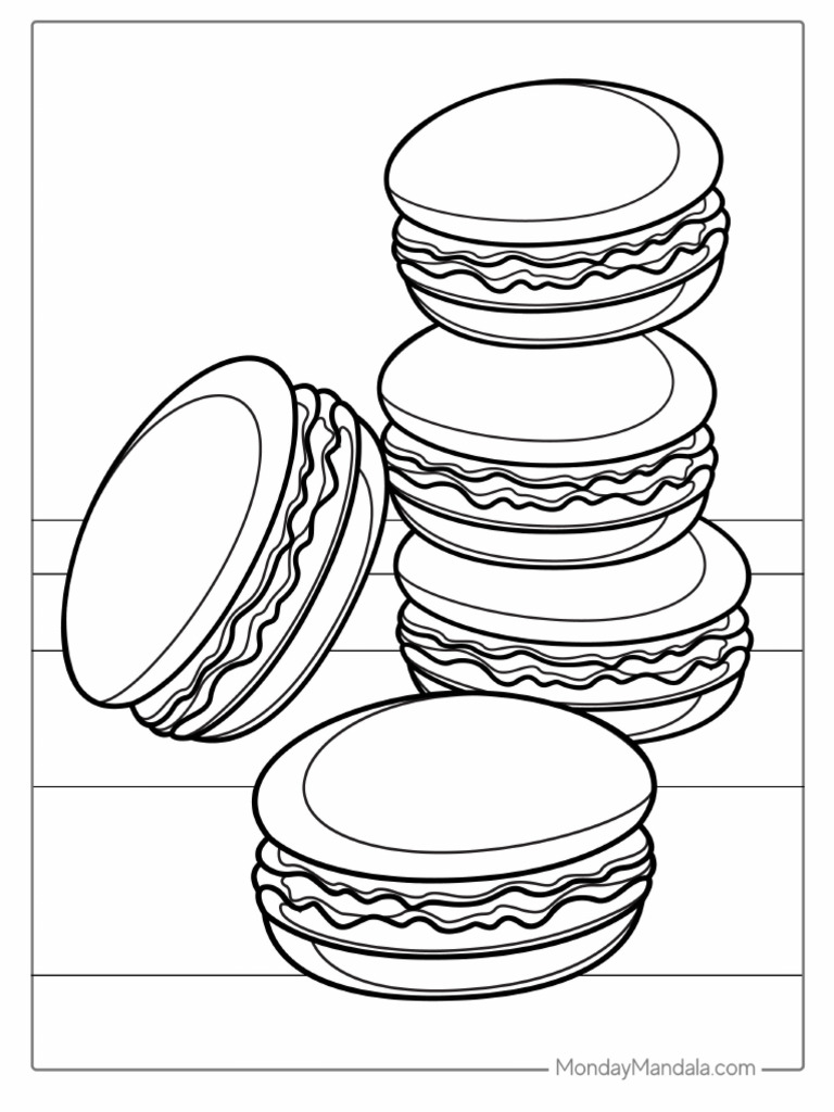 Coloring-Page-Of-Macaroons | PDF