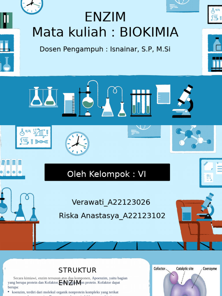 Struktur dan Fungsi Enzim dalam Biokimia | PDF