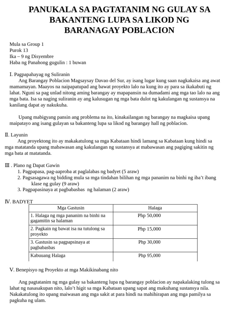 Panukala Sa Fil | PDF