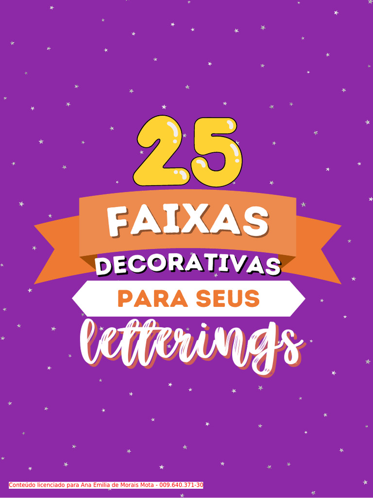 Faixas de Lettering: Guia Prático | PDF