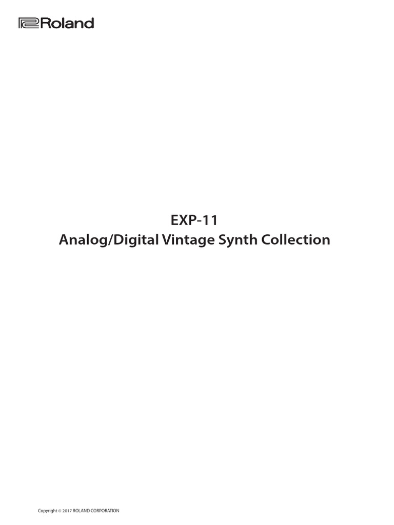 SoundList EXP-11 Eng01 W | PDF | Musical Instruments | Music Technology
