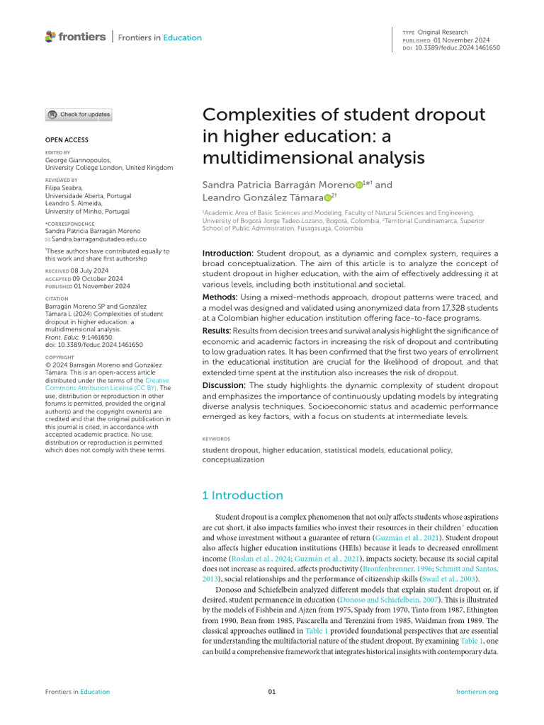 Dropout Gifted in Higher Education-09-1461650 | PDF | Psychology ...
