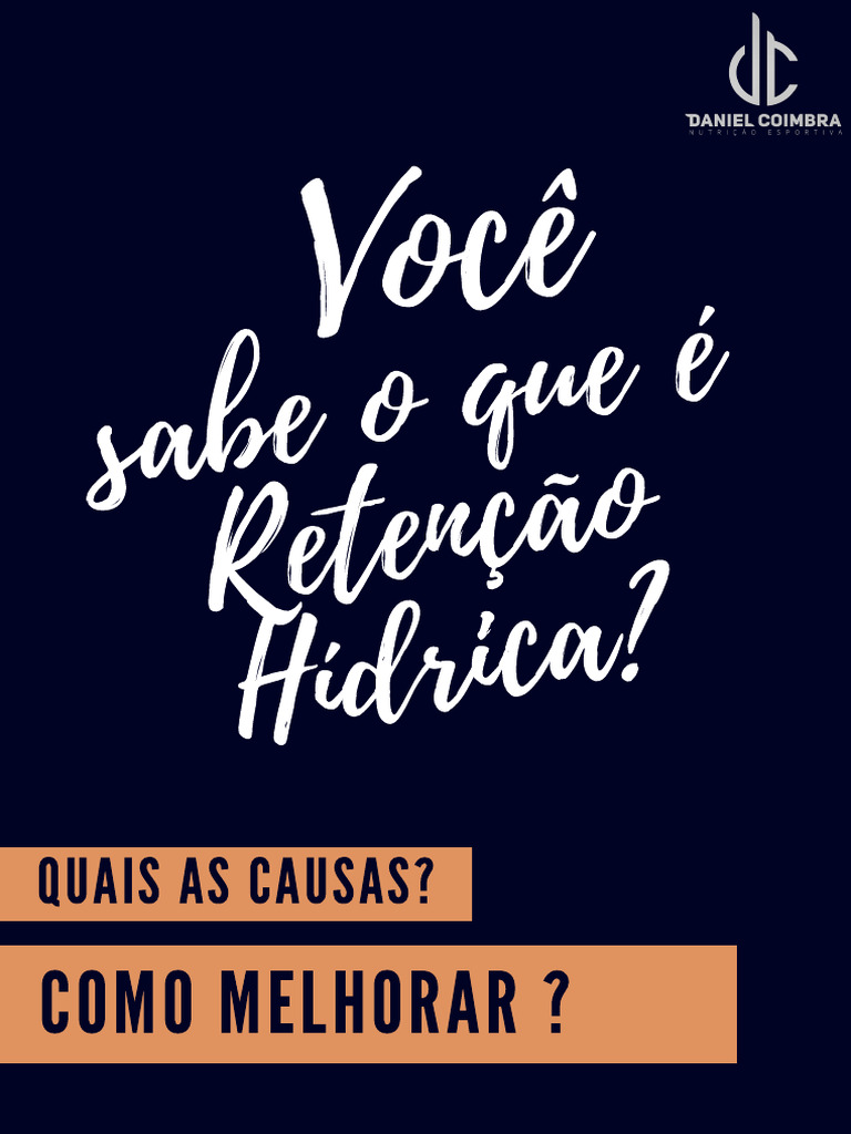 Causas e Dicas para Retenção Hídrica | PDF