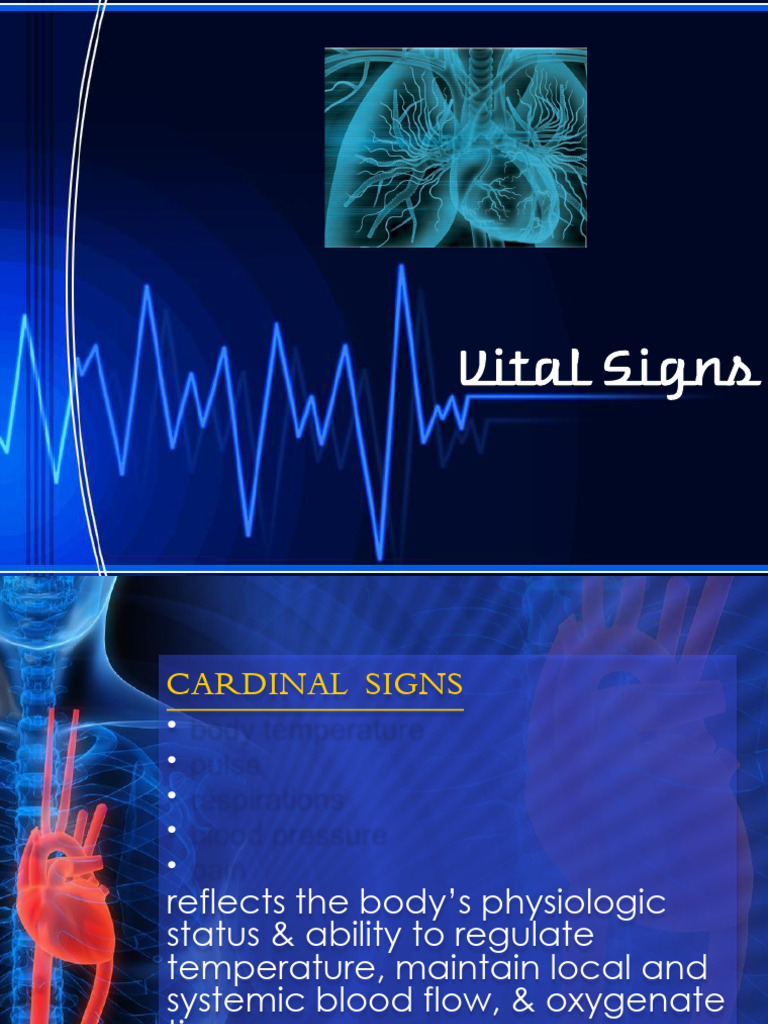 Understanding Vital Signs and Their Assessment | PDF | Pulse | Blood ...