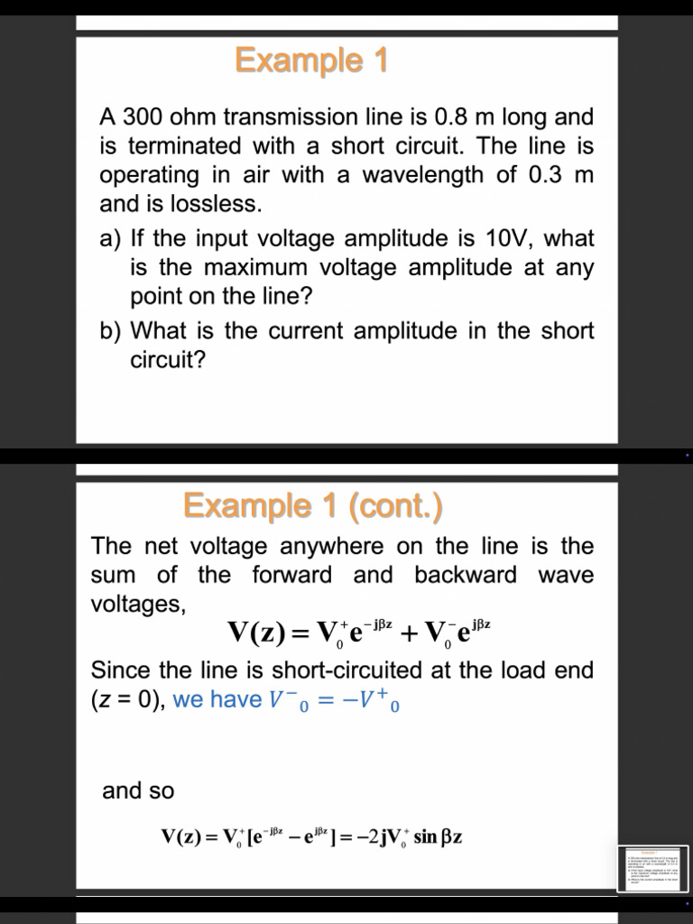 Transmission Line Numerical | PDF