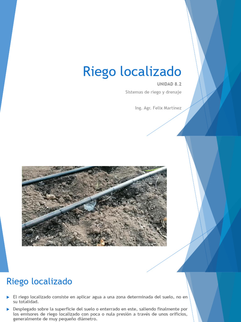 Riego Localizado | PDF | Riego | Agua