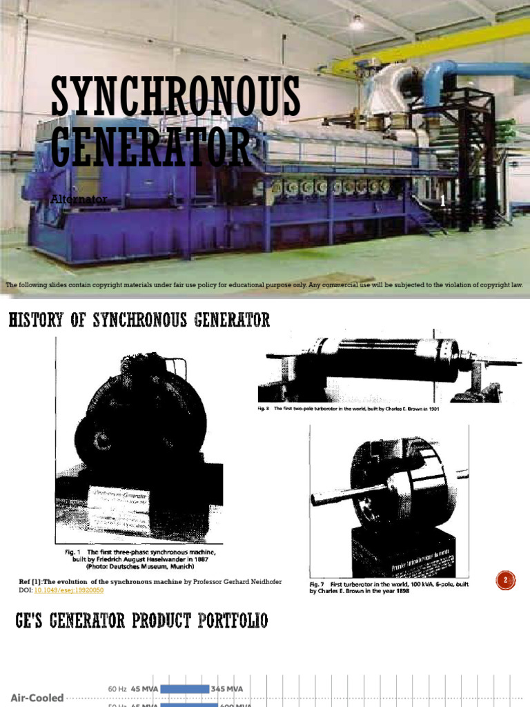 Synchronous Genarator | PDF | Electrical Engineering | Electricity