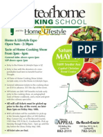 Taste of Home Cooking School 2012 Info Flyer