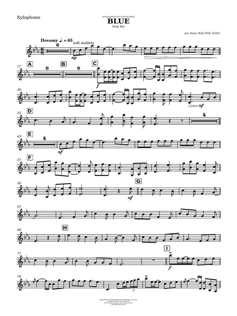 Blue - Yung Kai Xylophone | PDF