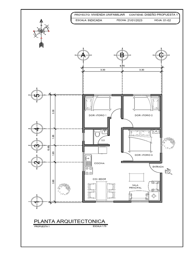 Machote Casa Unifamiliar | PDF