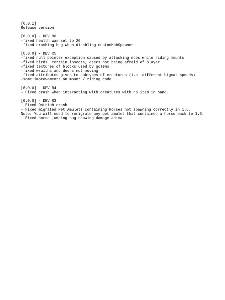 Change Log | PDF