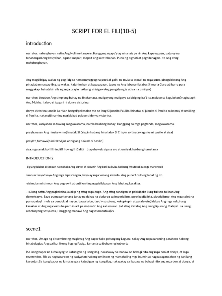 SCRIPT FOR EL F WPS Office | PDF