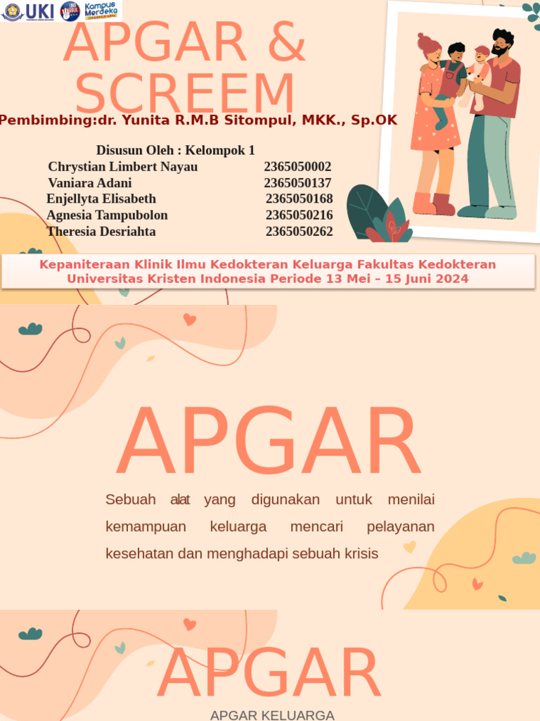 Penilaian APGAR dan SCREEM Keluarga | PDF