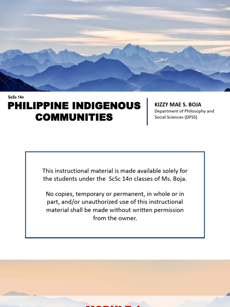 Understanding Philippine Indigenous Peoples | PDF | Ethnicity ...