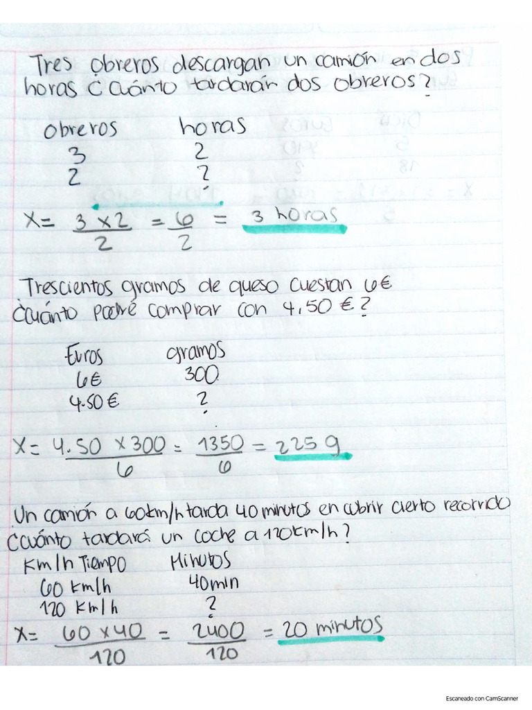 Regla de 3 | PDF