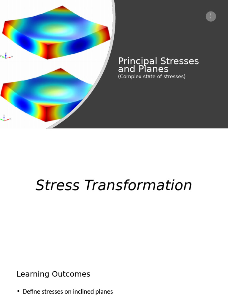 Principal Stresses and Stress Transformation | PDF | Stress (Mechanics ...